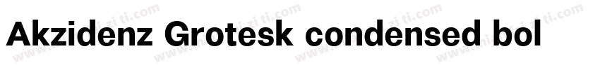 Akzidenz Grotesk condensed bold字体转换